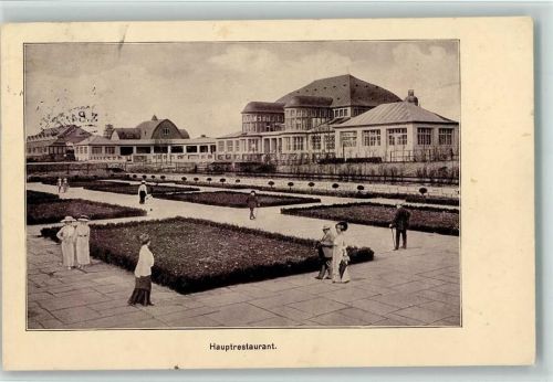 Leipzig Hauptrestaurant, Bauvachausstellung Nr. 23 Offiz. Karte - Stempel ist zu sehen