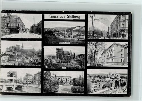Stolberg 1917 Prymsche Fabriken, Straßenbilder, gute Erhaltung AK