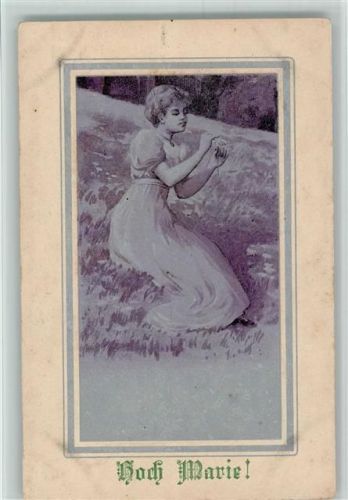 Hoch Marie - Gänseblümchen zupfen - Poesie 1900 AK