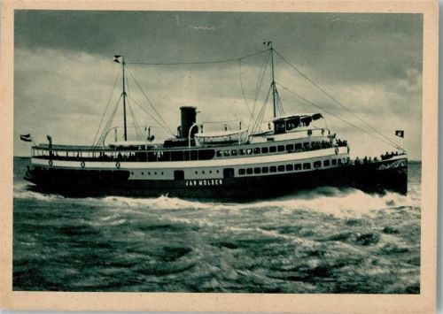 Motorschiff und Stempel auf Hoher See 1930 Jan Molsen HDAG