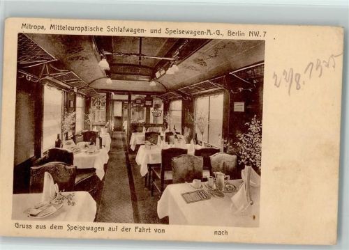 Mitropa Innenansicht 1935 AK