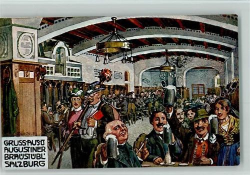 Salzburg Augustiner Braustübl Innenaufnahme