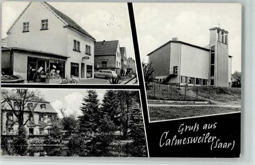 Calmesweiler Kirche Edeka-Geschäft Ortsansicht 3-Bildaufnahme