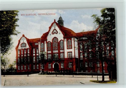Bad Oldesloe 1925 Oberrealschule, gute Erhaltung AK
