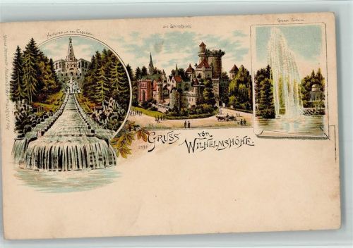 Wilhelmshöhe Gruss aus - Kunstanstalt Rosenblatt 2098 AK