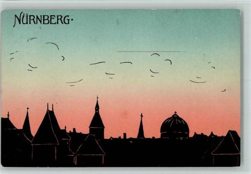 Nürnberg 1905 Abendrot , gute Erhaltung AK