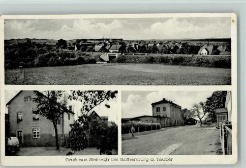 Steinach 1951 Mehrfachbilder - Bäckerei Haag , kleine Löcher