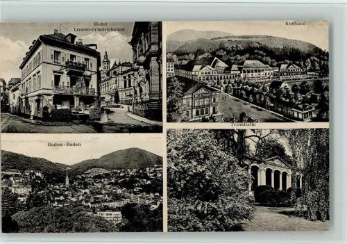 Baden-Baden Hotel Löwen-Friedrichsbad , gute Erhaltung AK