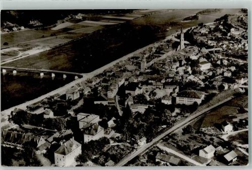 Vilshofen Fliegeraufnahme mit Donaubrücke