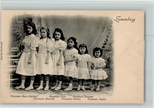 Die sechs Prinzessinnen , 1905 gute Erhaltung AK