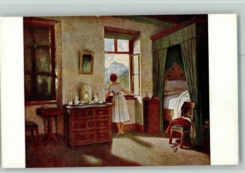 Serie XI, 4 von Schwind - Morgenstunde - Interieur AK