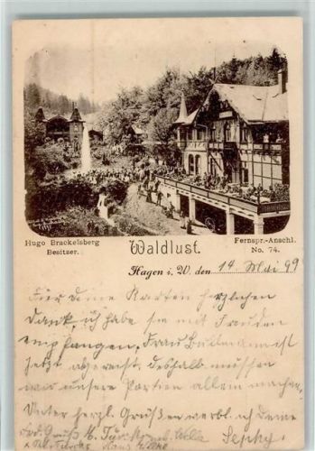 Hagen 1899 Waldlust