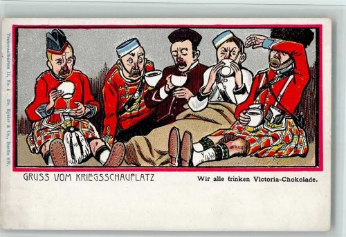 1900 Wir trinken alle Victoria Schokolade - Transvaal Karten II, Nr. 3 AK