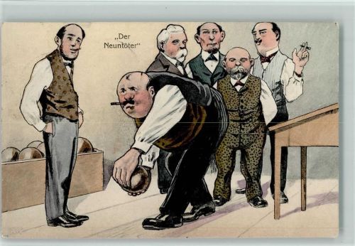 1923 Humor - Der Neuntöter AK