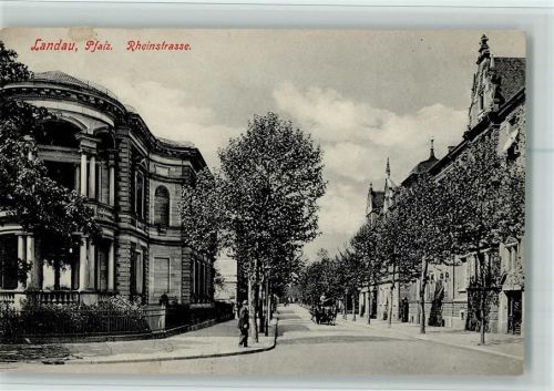 Landau 1909 Rheinstrasse, gute Erhaltung, kl. Fleck
