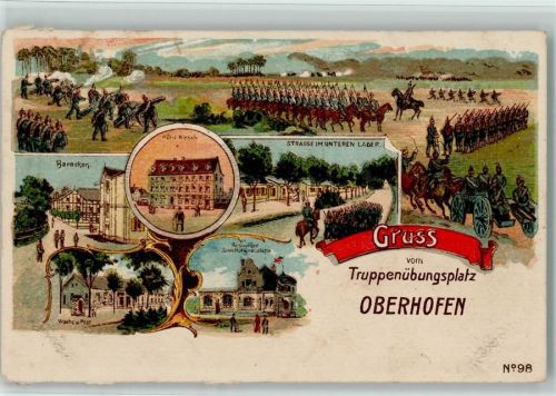 Oberhoffen-sur-Moder Baracken Hotel Hirsch Gasthaus Zum Hohenzollern Wache Post