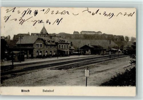 Bitche 1913 Bitsch Bahnhof , gute Erhaltung