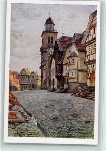 Lauterbach Marktplatz sign. K. Lindegreen