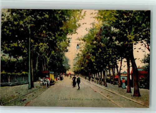Venezia 1909 Lido Gran Viale Vittorio Emanuele