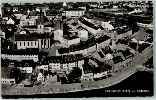 88045 W7990 Friedrichshafen - Neu erbaute Altstadt mit Rathaus uns St. Nikolaus-Kirche