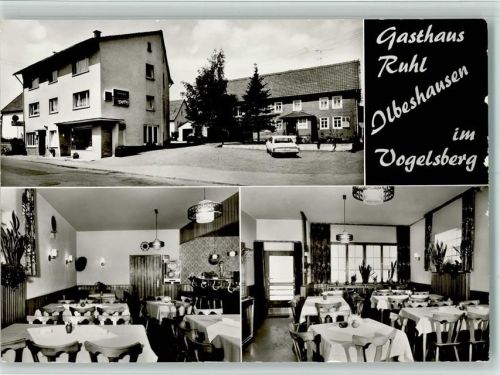 Ilbeshausen Gasthof Ruhl Innenaufnahmen Gastraum 3-Bildaufnahme