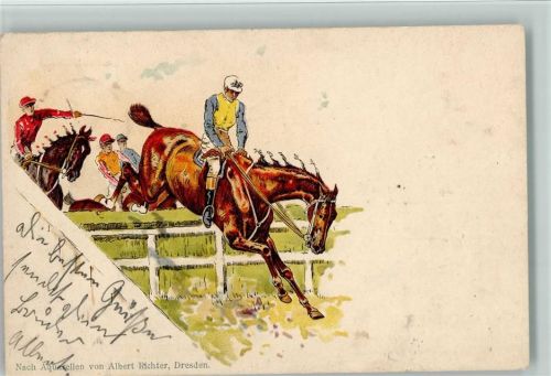 Aquarell von Albert Richter 1899 AK