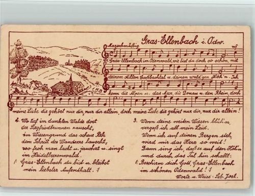 Grasellenbach Gras Ellenbach im Odenwald von Seb. Jost, AK