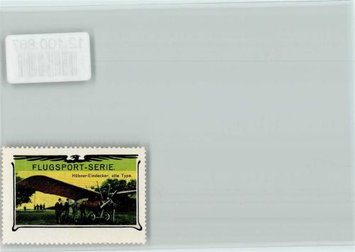 Reklamemarke - Flugsport Serie - Hübner Eindecker