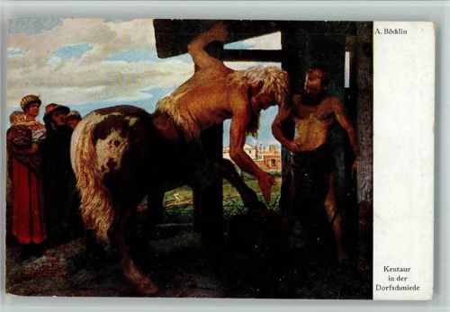 Kentaur in der Dorfschmiede- Pferdemensch Mythologie