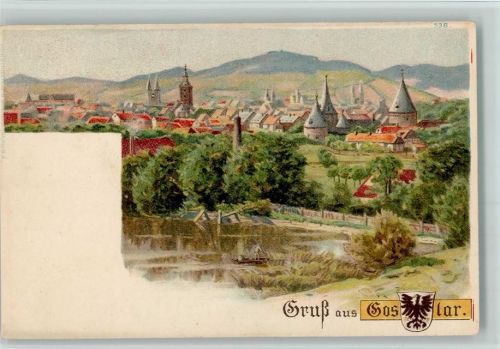 Goslar Ortsansicht Wappen Ruderboot