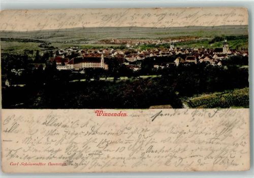 Winnenden 1901 Gesamtansicht AK