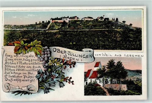Tüllingen Ober-Tüllingen von Weil aus gesehen