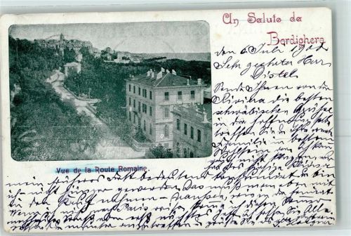 Bordighera 1900 Vue de la Route Romaine