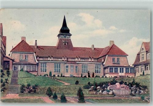 Eckernförde Alters- und Invalidenheim Hinterfront des Gebäudes AK