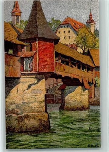 Luzern Totentanzbrücke - sehr gute Erhaltung AK