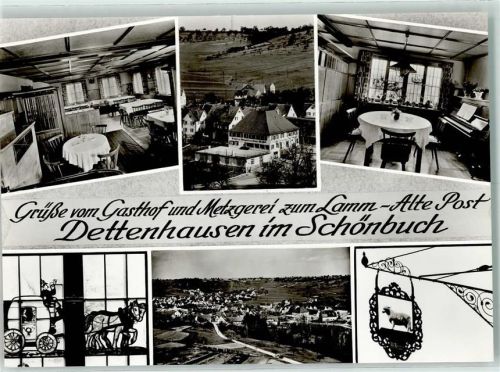 Dettenhausen Gasthof Metzgerei Zum Lamm-Alte Post