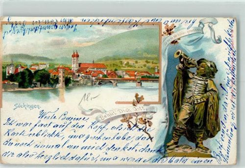 Bad Säckingen 1904 Trompeter