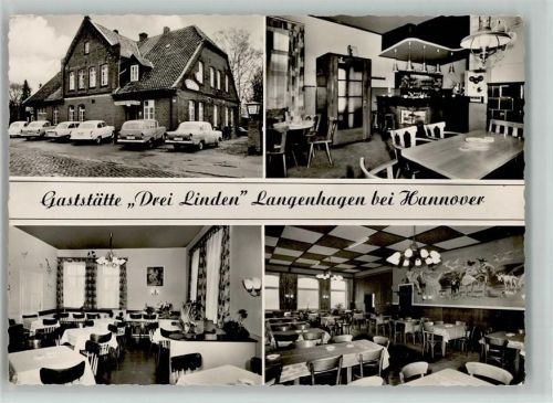Langenhagen Gaststätte Drei Linden Innenaufnahmen 4-Bildaufnahme