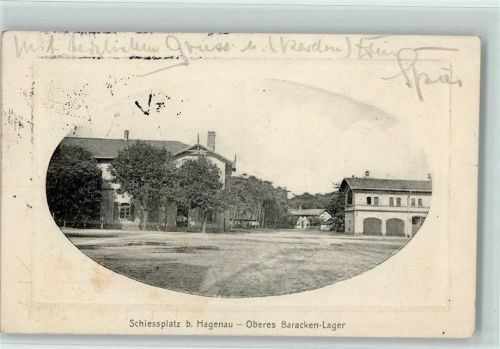 Haguenau 1913 Oberes Baracken-Lager Schiessplatz