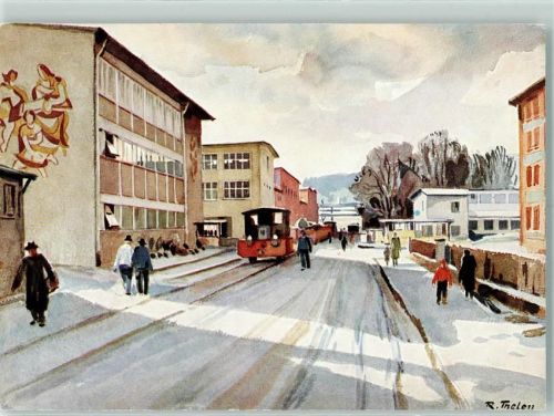 Heidenheim J. M. Voith GmbH Der Werkseingang Lindenstraße mit Gesundheits- und Speisehaus sign Thelen