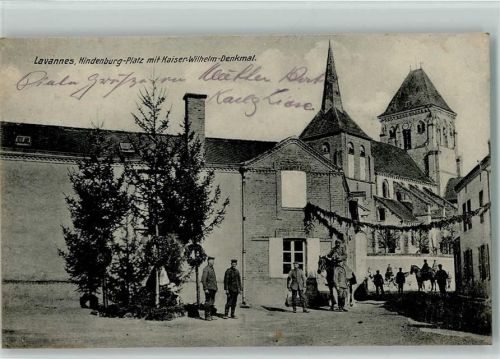 Lavannes Hindenburg-Platz mit Kaiser-Wilhelm-Denkmal
