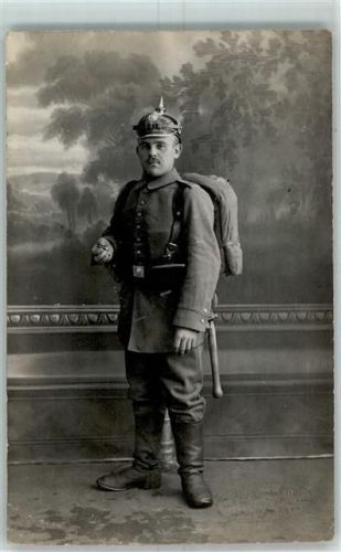 Werdau Soldat Regim. Sachs. Ort handschriftlich