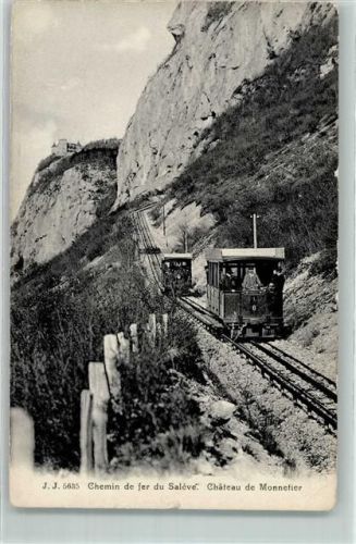 Saleve Chemin de fer du Saleve Chateau de Monnetier Bergbahn