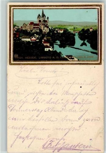 Limburg 1903 Schloss und Dom