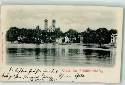 Friedrichshafen 1901 Reliefdruck , plastisch ausgearbeitet