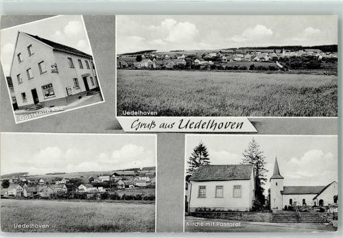 Uedelhoven Gaststätte Kau Kirche Pastorat