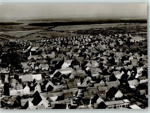 Büttelborn Lindenberger Luftbild , sehr gute Erhaltung AK