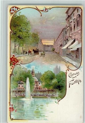 Fürth Ortsansichten Hotel Monopol Fontaine 2-Bildaufnahme