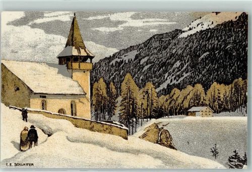 Bergkirchlein Winter Zur Bekämpfung der Tuberkulose bei Kindern
