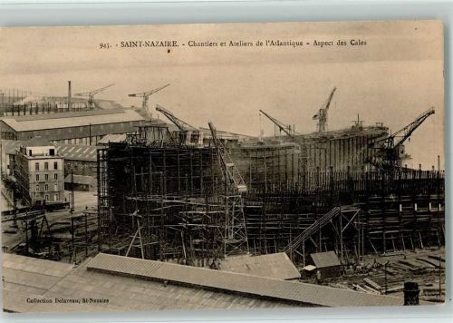 Saint-Nazaire Chantiers et Ateliers de Atlantique - Aspect des Cales Werft